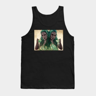 Green lady Tank Top